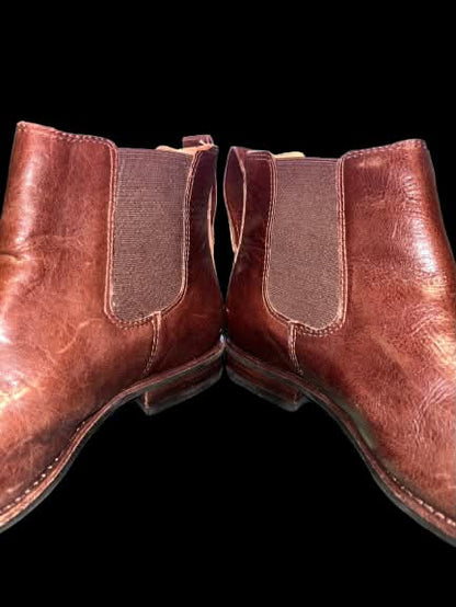 L.L.Bean Women’s Brown Leather Chelsea Ankle Boots – Size 8M