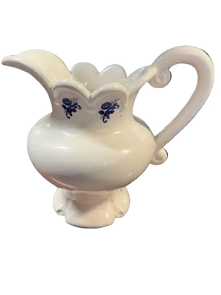 Vintage Victorian Style Wash Basin Stand Barley Twist Legs Ceramic Bowl & Pitcher