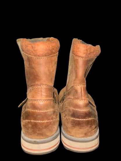 L.L.Bean Women’s Brown Leather Ankle Boots – Size 8M