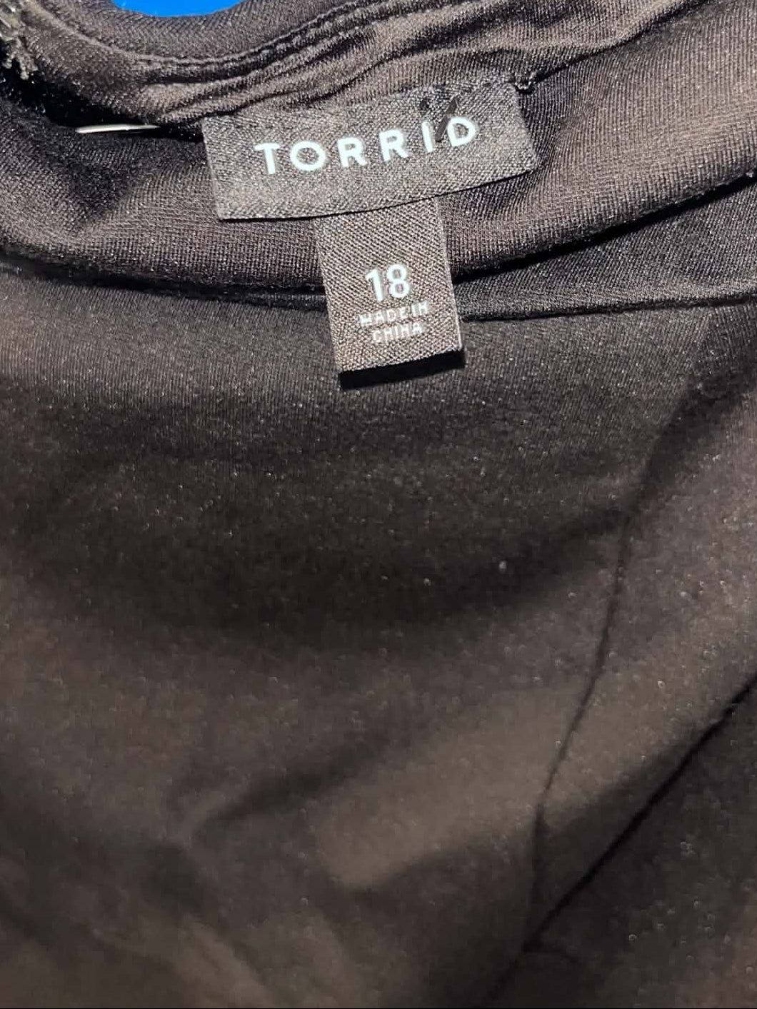 Torrid Black Off-the-Shoulder Bodycon Dress – Size 18