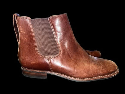 L.L.Bean Women’s Brown Leather Chelsea Ankle Boots – Size 8M